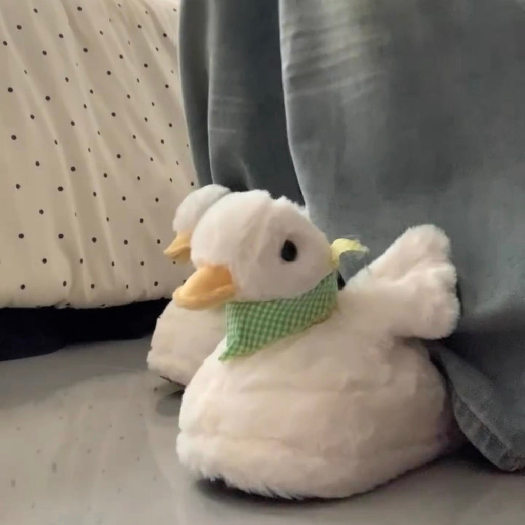 dancing duck cotton slippers(women's)